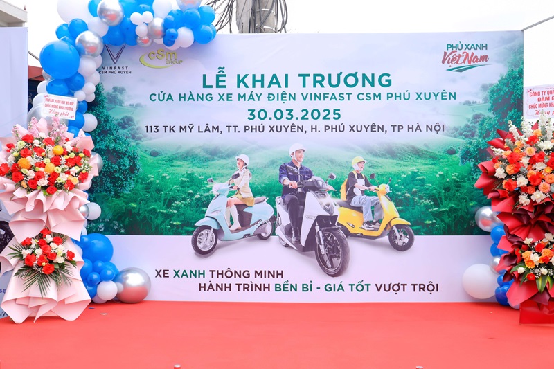 thiết kế và thi công showroom, cửa hàng xe máy điện Vinfast ở Hà Nội