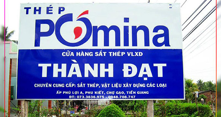 Bảng hiệu tôn dán decal phù hợp mô hình kinh doanh nhỏ