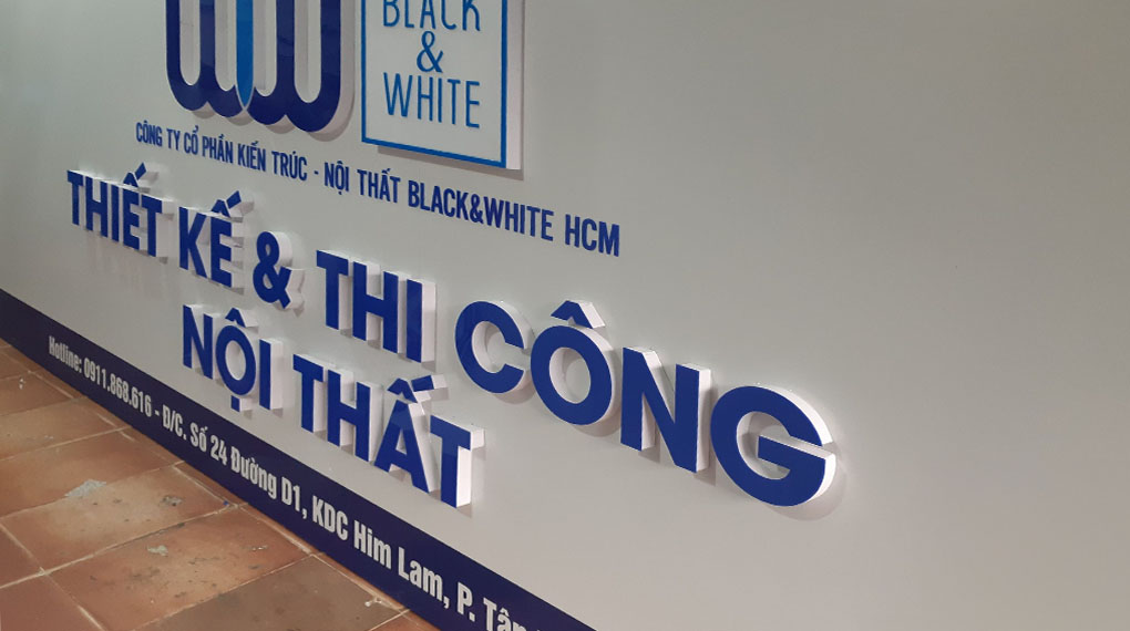 Biển quảng cáo nội thất dạng chỉ dẫn