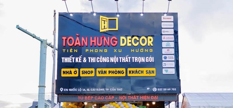 Bảng hiệu showroom nội thất giúp tạo lợi thế cạnh tanh