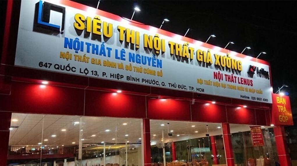 Biển quảng cáo nội thất hộp đèn