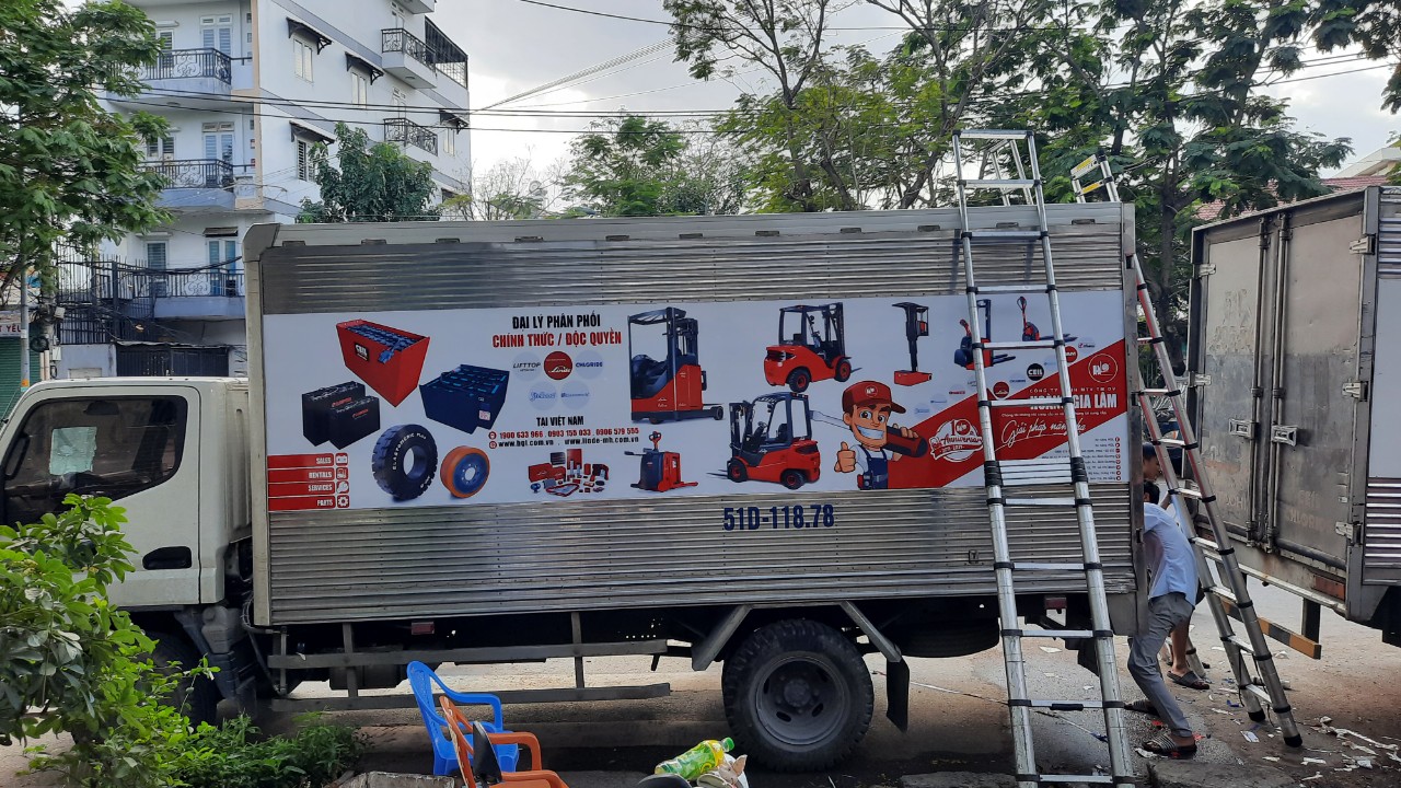 Dán quảng cáo xe tải - Chọn Đàm Gia
