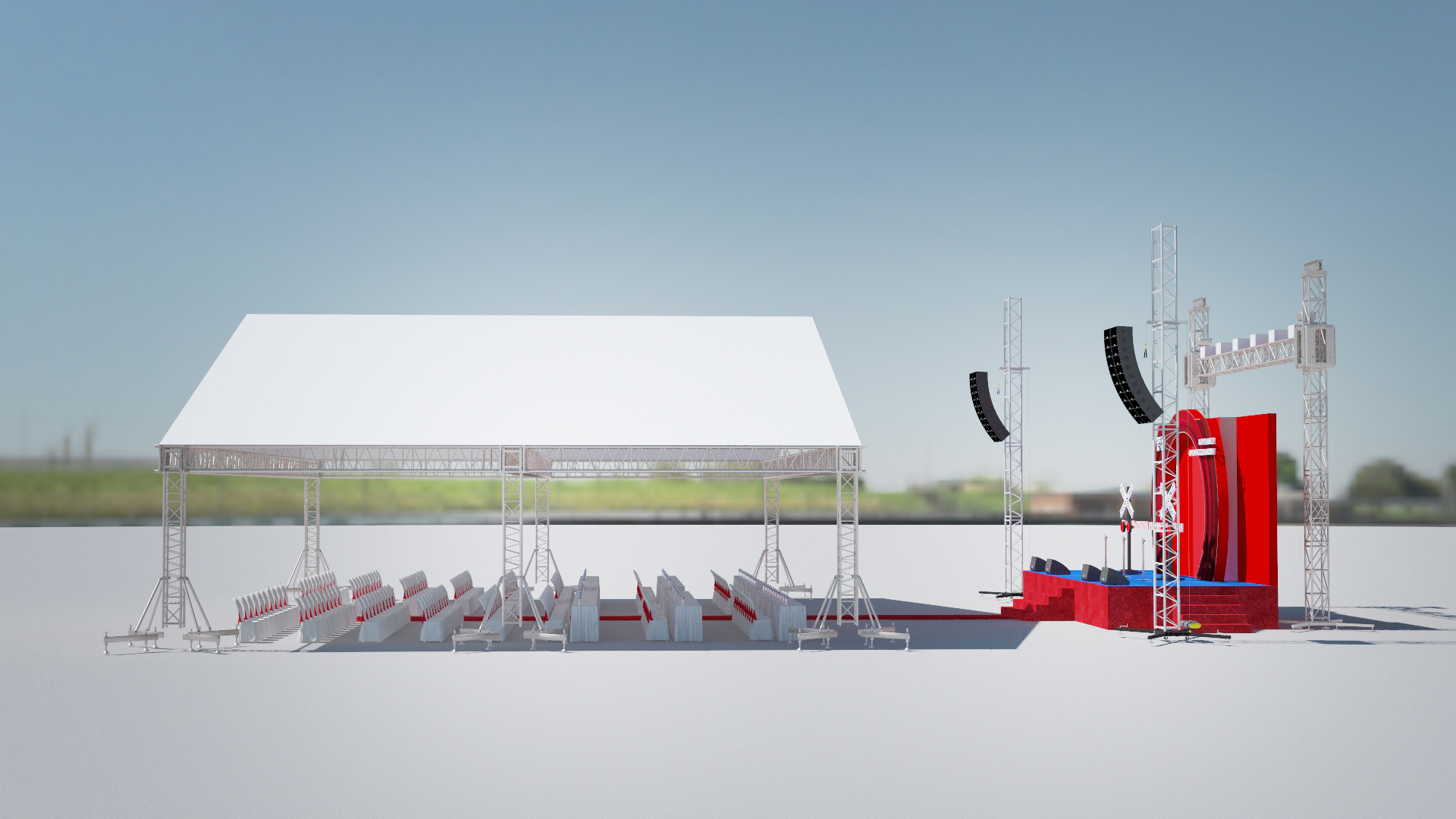 Thiết kế, thi công sân khấu đảm bảo thẩm mỹ và chi phí