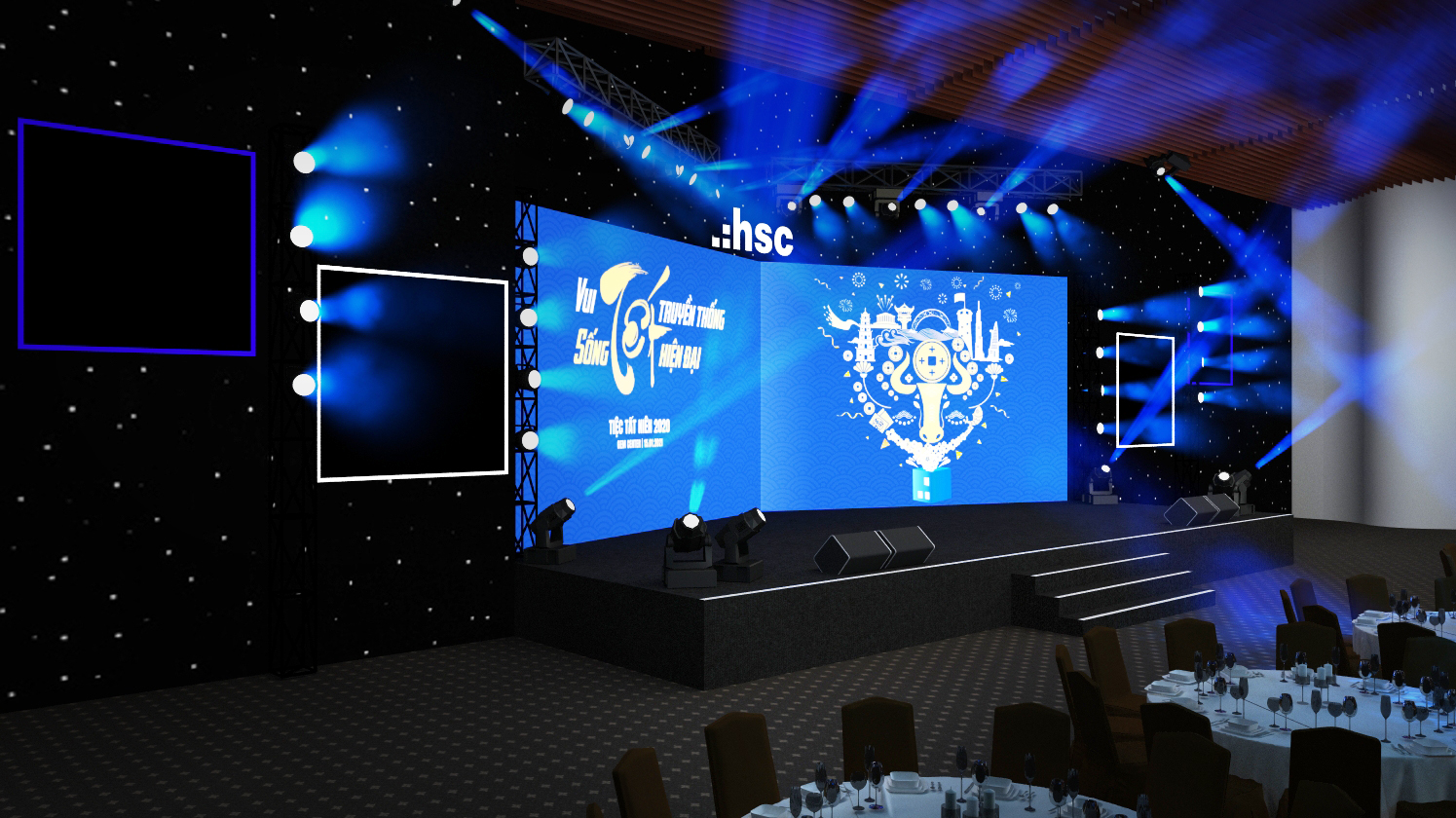 Tổ chức tiệc tất niên cuối năm, Year End Party chuyên nghiệp, giá phải chăng